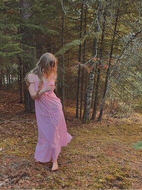 Pink Maxi Night Dress - Soft Pastel Slip Style